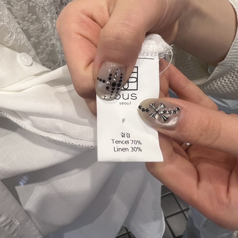 OUS/INCH-L韓國東大門直郵女裝新品推薦人氣套裝蕾絲亞麻OUS/INCH套裝