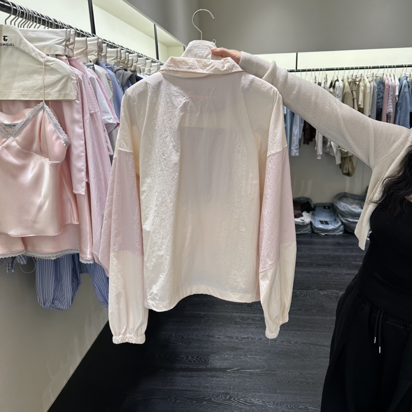 TOMGIRL韓國直郵實拍女士新款26春夏熱賣人氣休閑襯衫蕾絲衫TOMGIRL襯衫/蕾絲衫