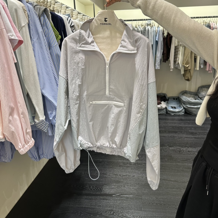 TOMGIRL韓國直郵實拍女士新款26春夏熱賣人氣休閑襯衫蕾絲衫TOMGIRL襯衫/蕾絲衫圖色2