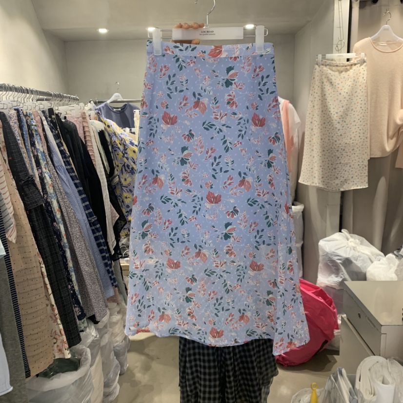 LOGROAD韓國直郵實拍女士新品熱賣時尚休閑推薦人氣職業長裙LOG ROAD長裙圖色1