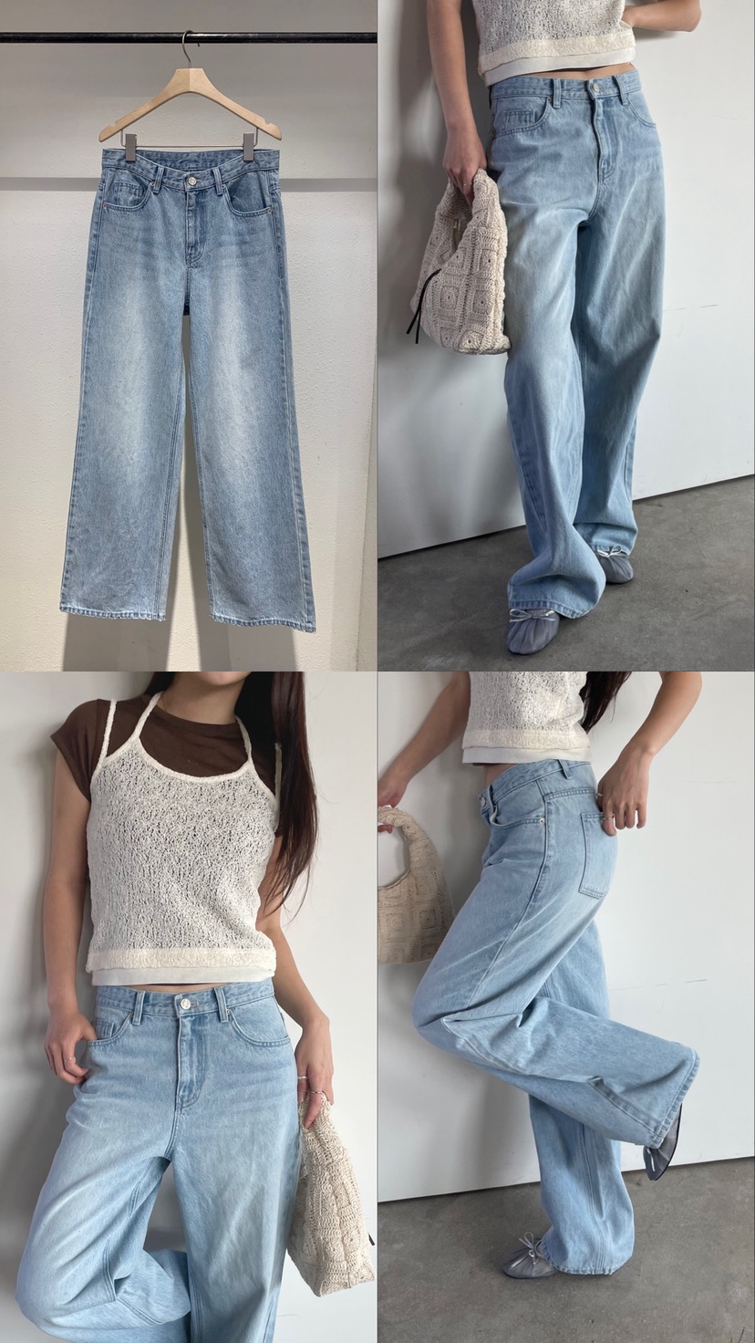 IR BIEN/BIENBIEN韓國直郵女裝新款職業推薦時尚牛仔褲IR BIEN/BIENBIEN牛仔褲