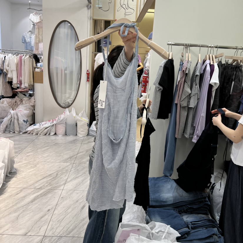 POWDER韓國東大門直郵女裝新品職業休閑26春夏時尚吊帶背心POWDER吊帶/背心