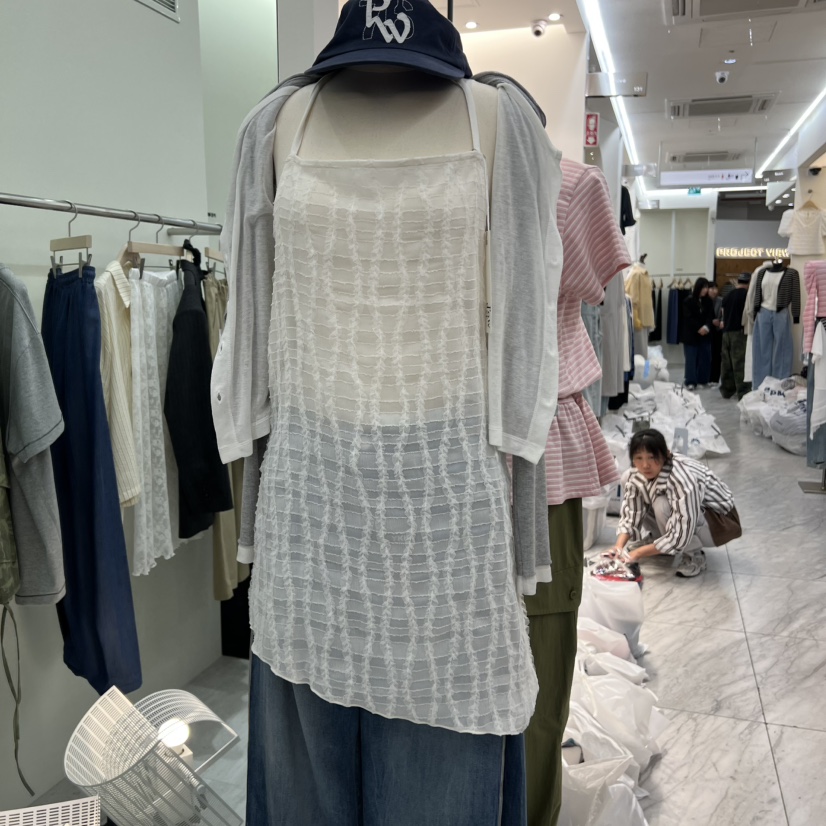 POWDER韓國東大門直郵女裝新品職業休閑26春夏時尚吊帶背心POWDER吊帶/背心圖色1