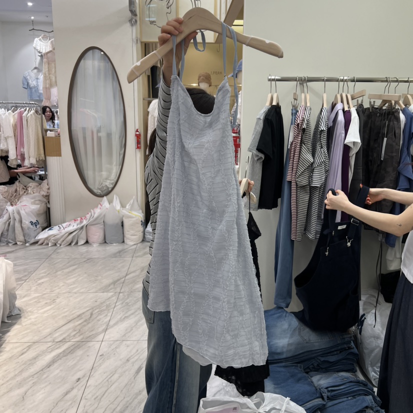 POWDER韓國東大門直郵女裝新品職業休閑26春夏時尚吊帶背心POWDER吊帶/背心圖色2