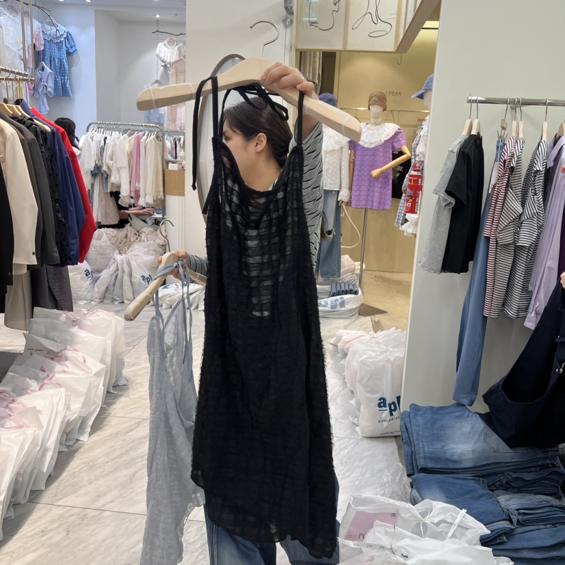 POWDER韓國東大門直郵女裝新品職業休閑26春夏時尚吊帶背心POWDER吊帶/背心圖色3