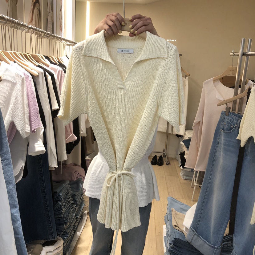 ARCHER韓國東大門代購女士新款26春夏推薦職業休閑針織衫ARCHER針織衫圖色3
