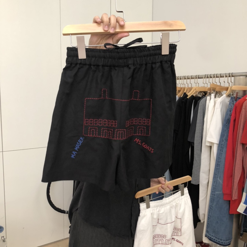 DOHWAJI韓國直郵實拍女裝新款時尚人氣推薦職業26春夏短褲刺繡DOHWAJI短褲