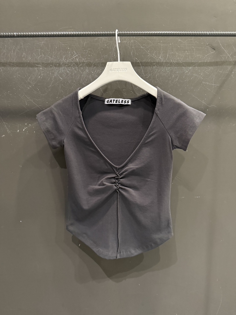 GATELESS韓國直郵女士新款休閑職業人氣時尚26春夏推薦T恤GATELESST恤圖色2