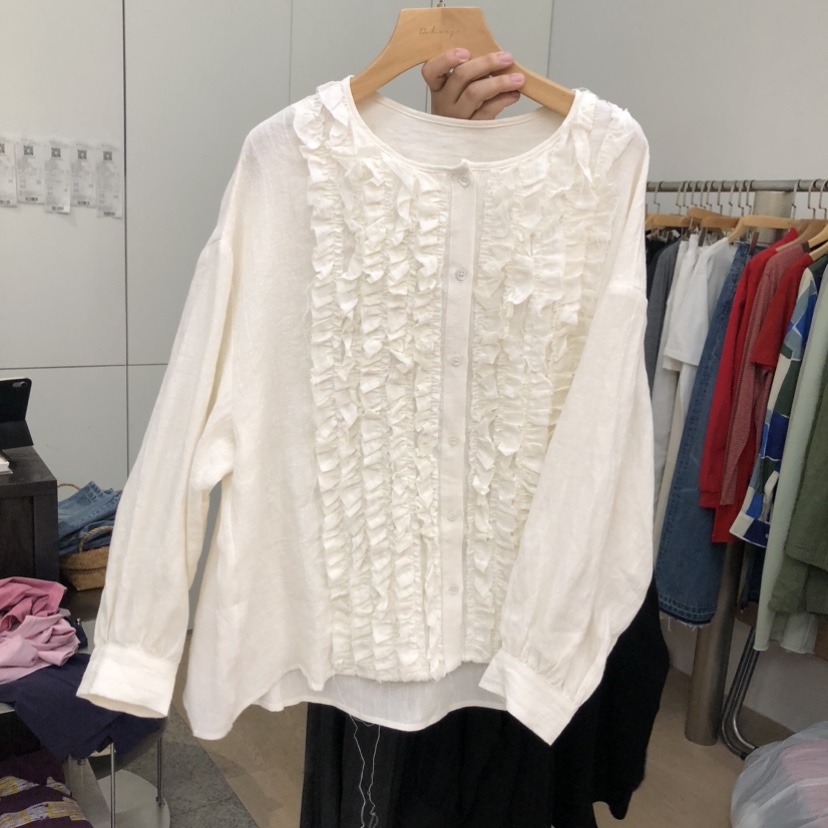 DOHWAJI韓國直郵女士新品推薦休閑時尚人氣職業襯衫蕾絲衫DOHWAJI襯衫/蕾絲衫圖色2