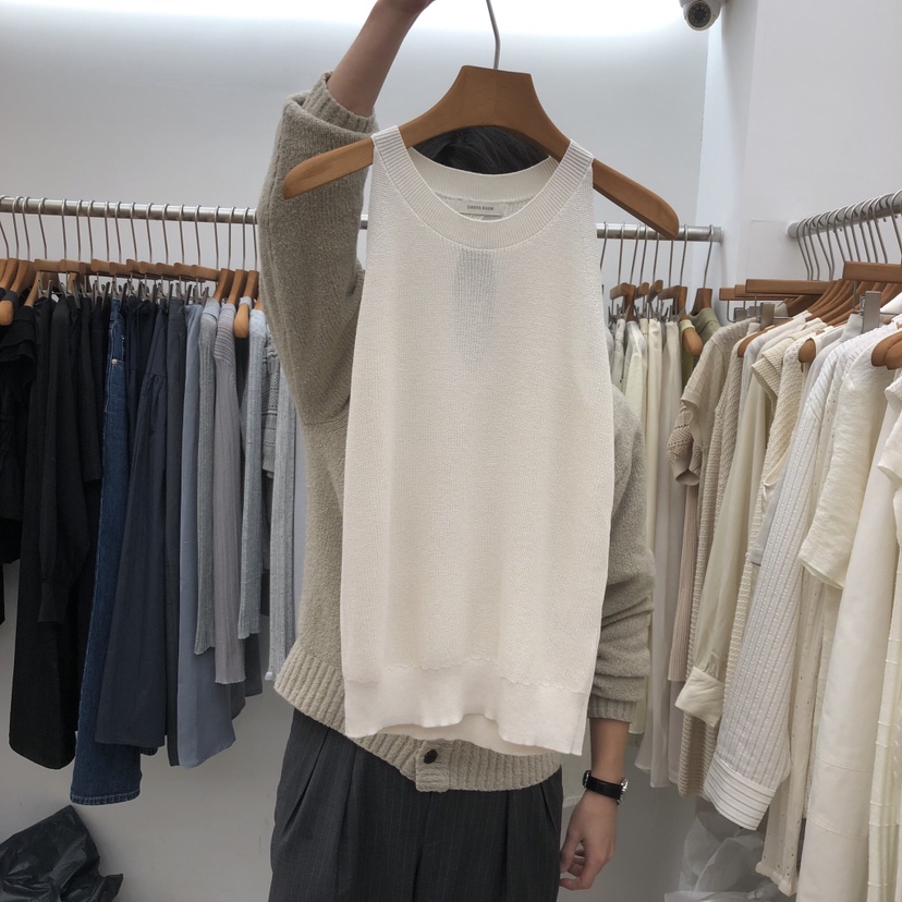 DRESS ROOM韓國直郵女士新品推薦休閑26春夏熱賣吊帶背心DRESS ROOM吊帶/背心圖色1
