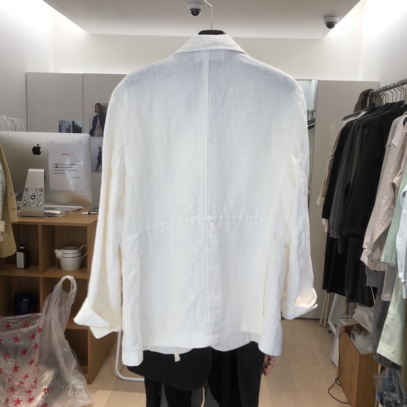 THE STARDUST韓國直郵女士新款熱賣休閑人氣時尚夾克亞麻THE STARDUST夾克