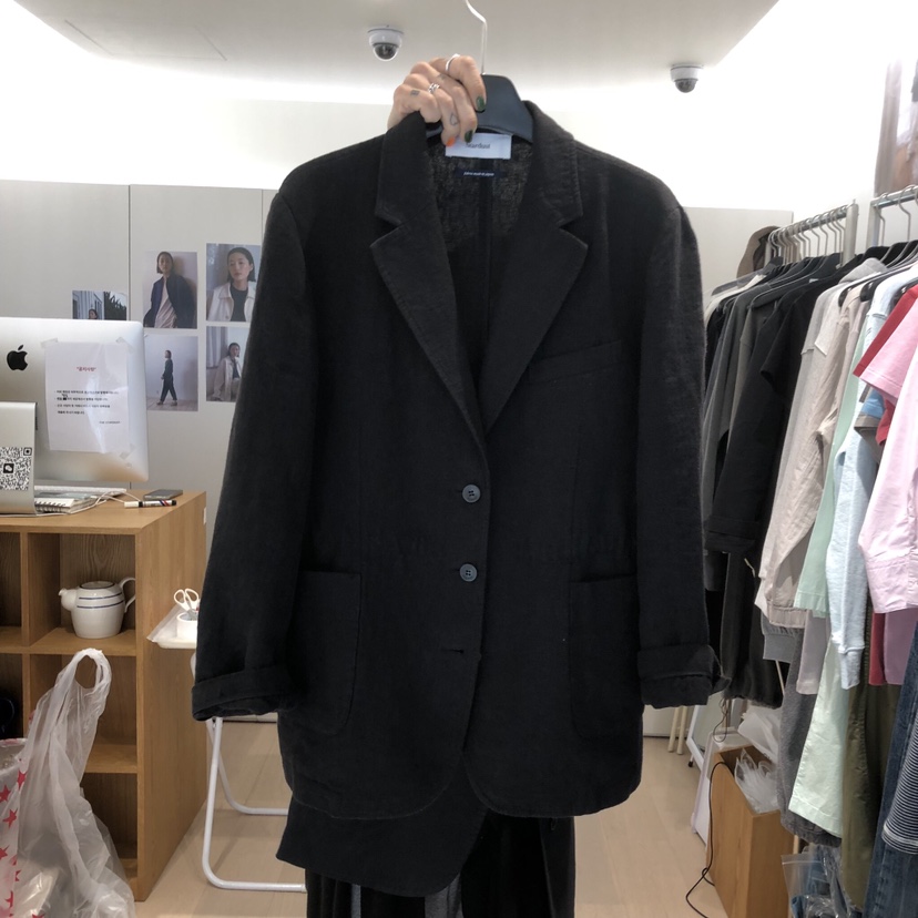 THE STARDUST韓國直郵女士新款熱賣休閑人氣時尚夾克亞麻THE STARDUST夾克圖色2