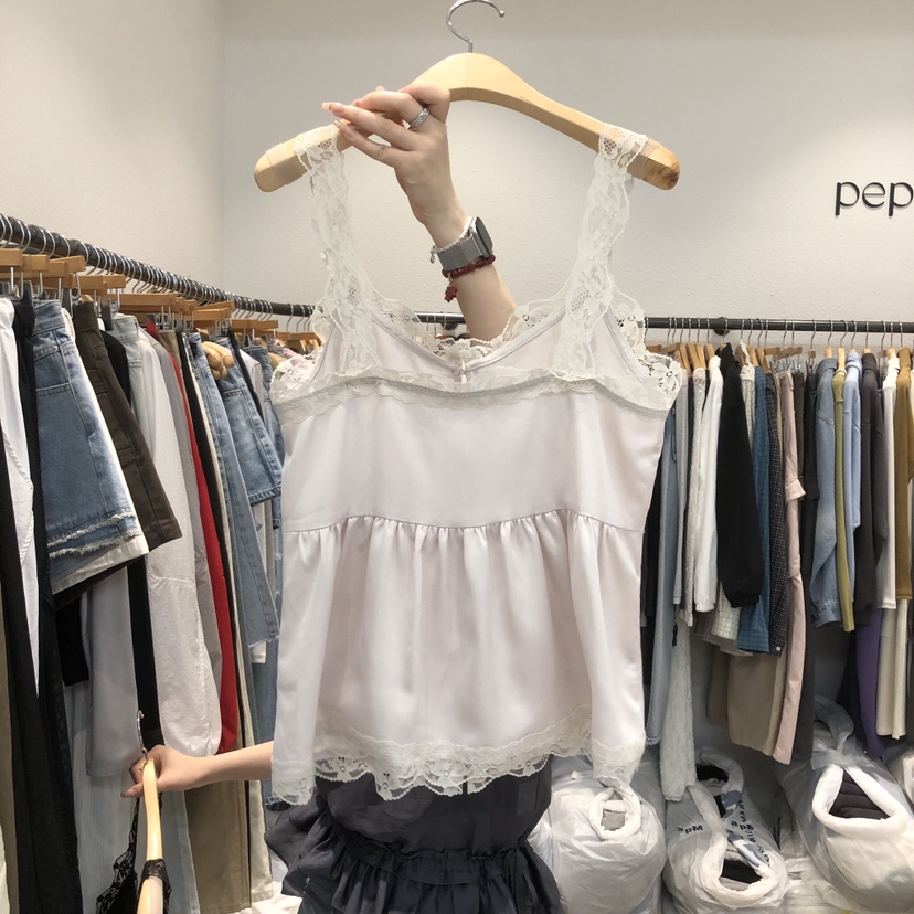 ALMOND PEPE韓國東大門代購女裝新品推薦26春夏吊帶背心ALMOND PEPE吊帶/背心