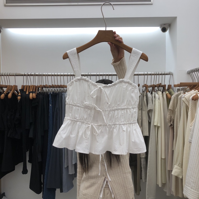 DRESS ROOM韓國東大門代購女裝新款推薦時尚熱賣吊帶背心DRESS ROOM吊帶/背心圖色1