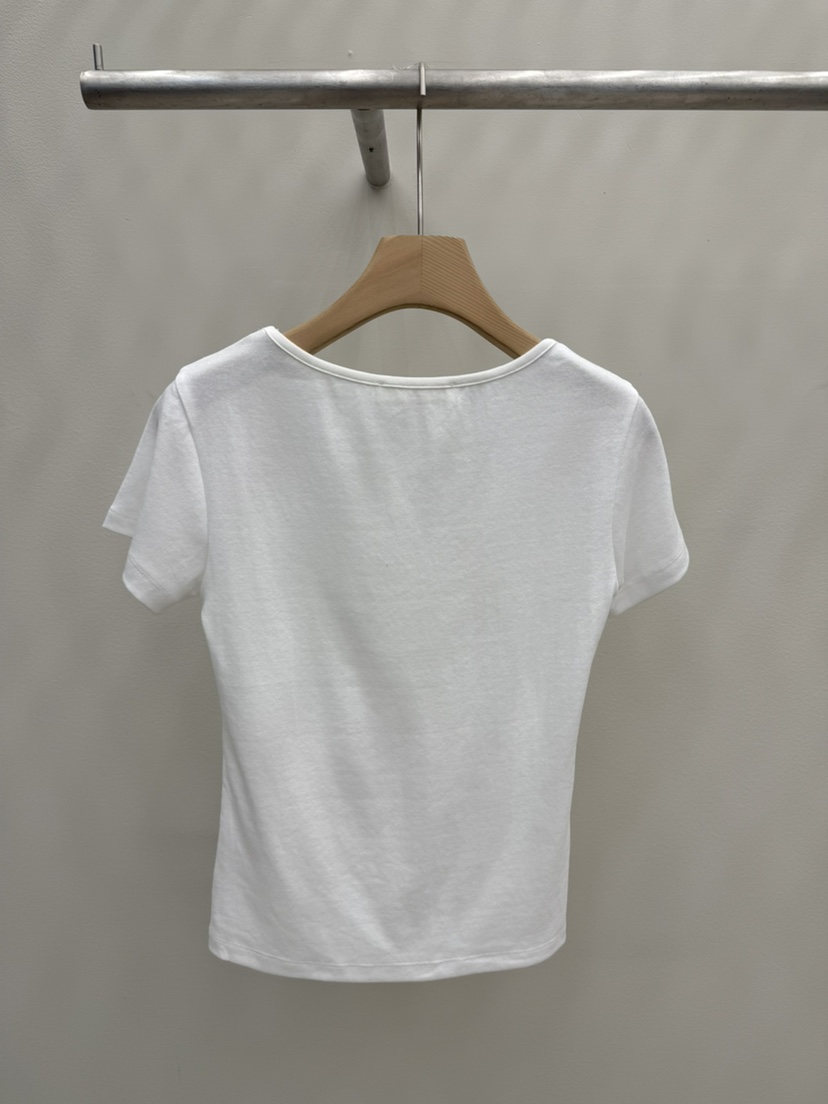 EOOB/LAMEREI韓國東大門直郵女裝新款人氣26春夏T恤褶皺EOOB/LAMEREIT恤