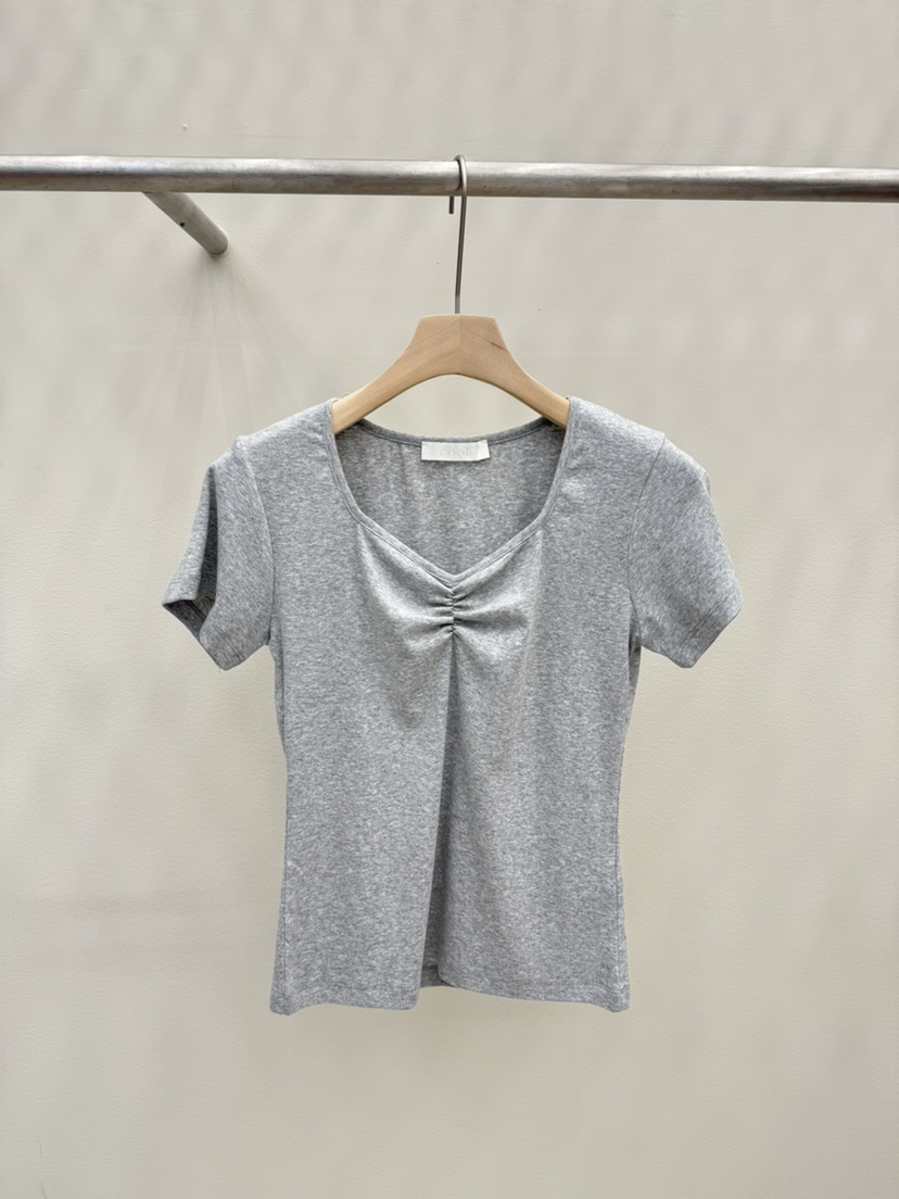 EOOB/LAMEREI韓國東大門直郵女裝新款人氣26春夏T恤褶皺EOOB/LAMEREIT恤圖色1