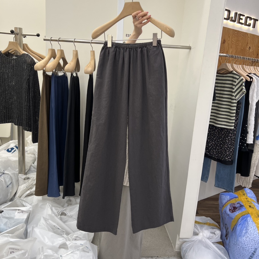 ESSENCE韓國東大門直郵女裝新款熱賣休閑職業休閑褲亞麻布ESSENCE休閑褲圖色3