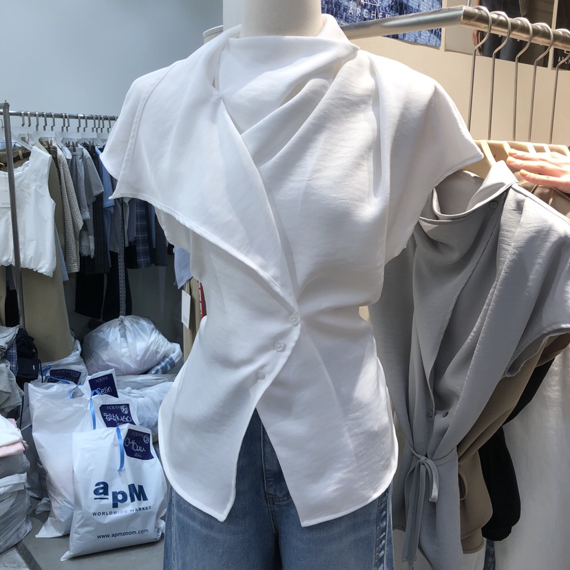 ARCHER韓國東大門直郵女裝新品人氣26春夏休閑襯衫蕾絲衫ARCHER襯衫/蕾絲衫圖色1