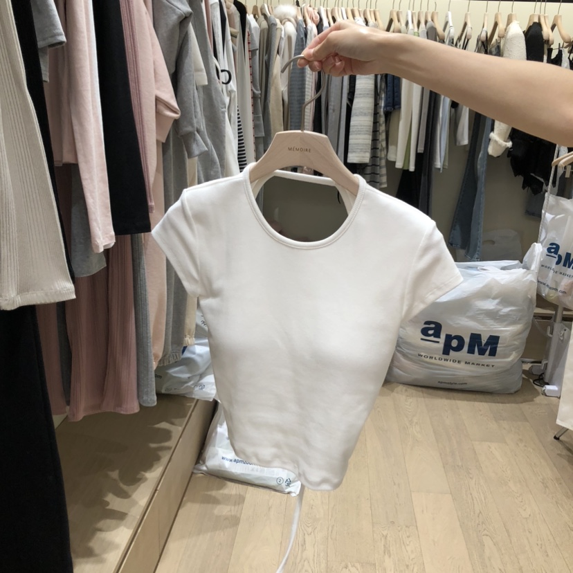 MEMOIRE韓國直郵女士新品熱賣人氣26春夏休閑時尚職業T恤MEMOIRET恤圖色1