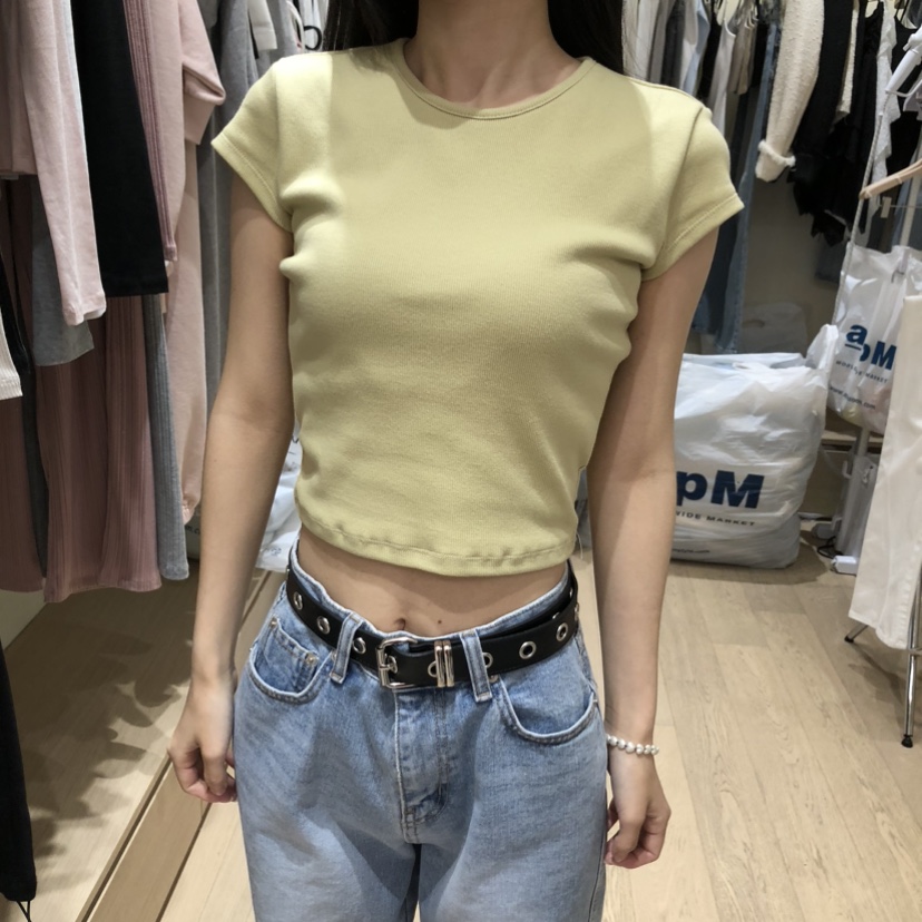 MEMOIRE韓國直郵女士新品熱賣人氣26春夏休閑時尚職業T恤MEMOIRET恤圖色2