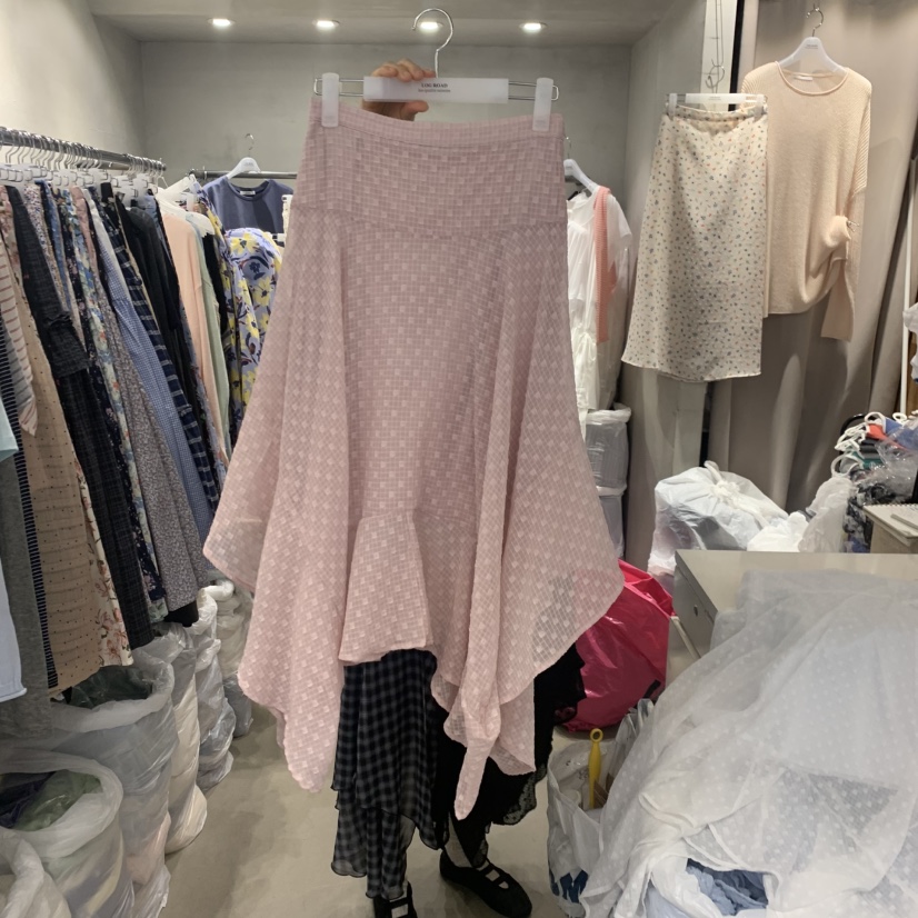 LOGROAD韓國東大門代購女士新款時尚休閑職業半身裙中短裙LOG ROAD半身裙/中短裙圖色2