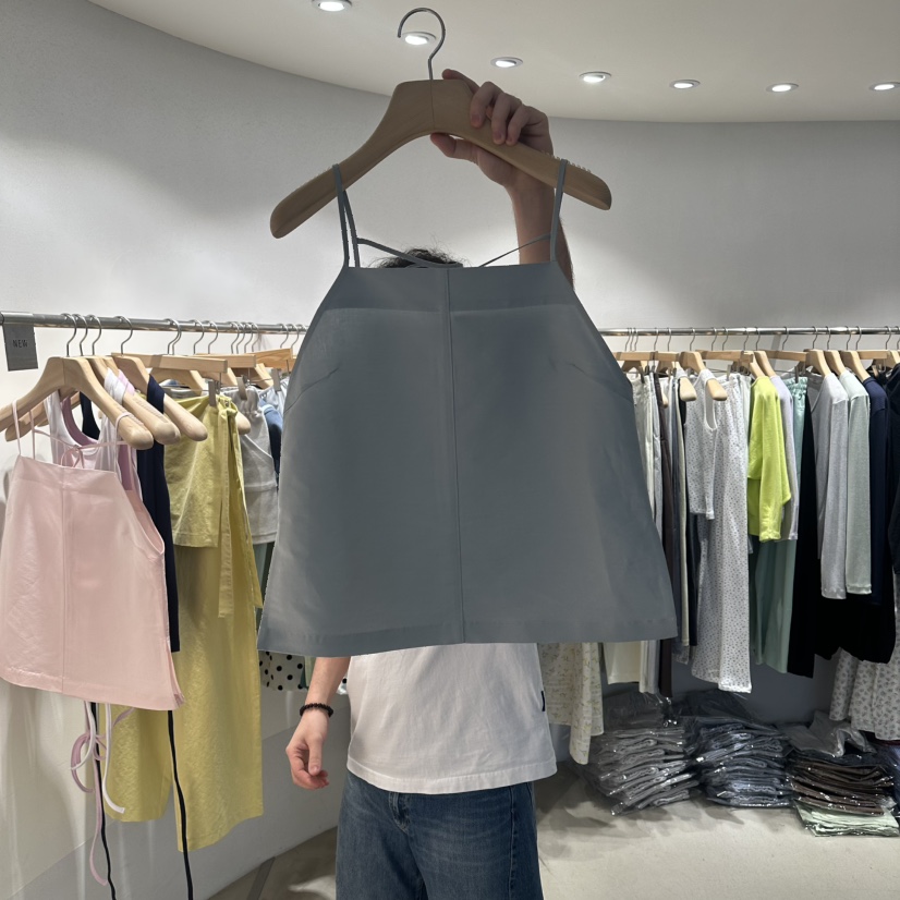 ROOM K-P韓國東大門直郵女裝新品人氣時尚吊帶背心亞麻roomk吊帶/背心圖色2