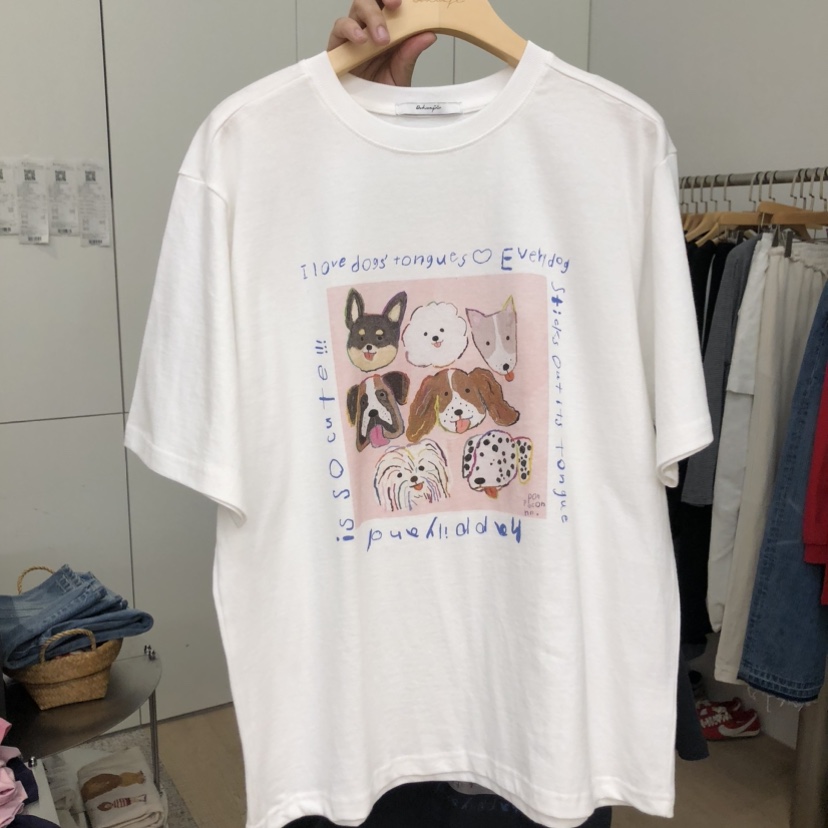 DOHWAJI韓國直郵實拍女士新款職業時尚推薦休閑人氣26春夏T恤DOHWAJIT恤圖色1