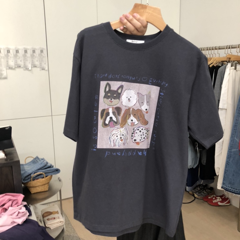 DOHWAJI韓國直郵實拍女士新款職業時尚推薦休閑人氣26春夏T恤DOHWAJIT恤圖色2