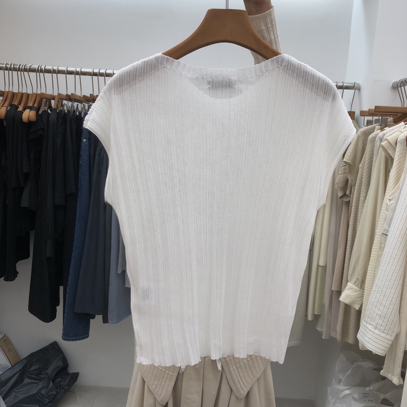 DRESS ROOM韓國東大門代購女裝新款熱賣休閑人氣T恤褶皺DRESS ROOMT恤