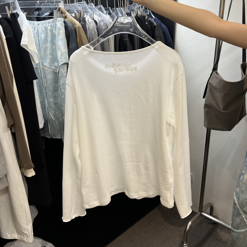 MORE THAN YESTERDAY/LOVE YOU SO MUCH韓國直郵實拍女士新款26春夏長袖T恤LYSM/MORE THAN YESTERDAY長袖T恤