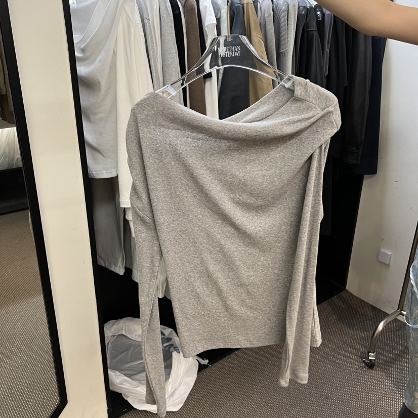 MORE THAN YESTERDAY/LOVE YOU SO MUCH韓國直郵實拍女士新品推薦長袖T恤LYSM/MORE THAN YESTERDAY長袖T恤圖色1