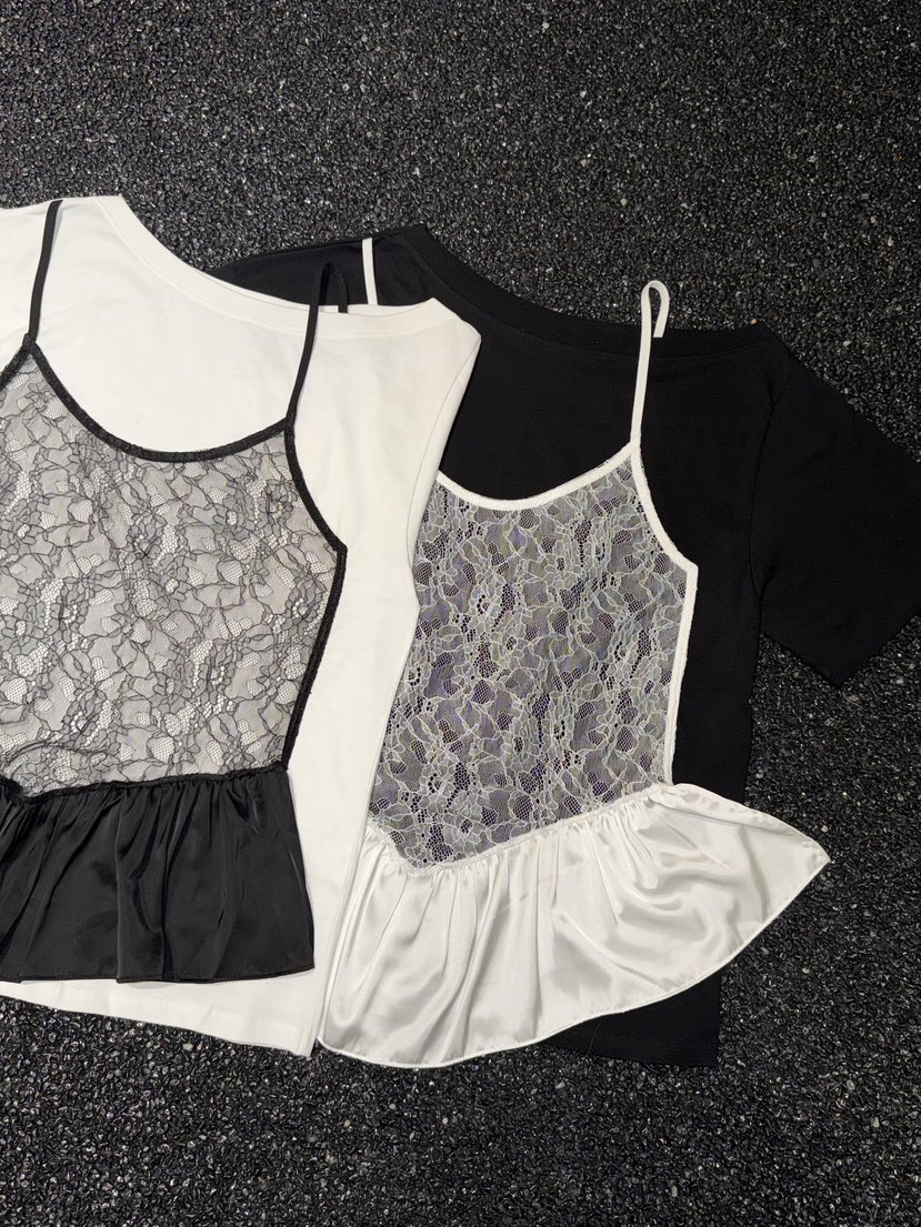 GATELESS韓國直郵女士新款26春夏熱賣時尚推薦人氣T恤假兩件GATELESST恤