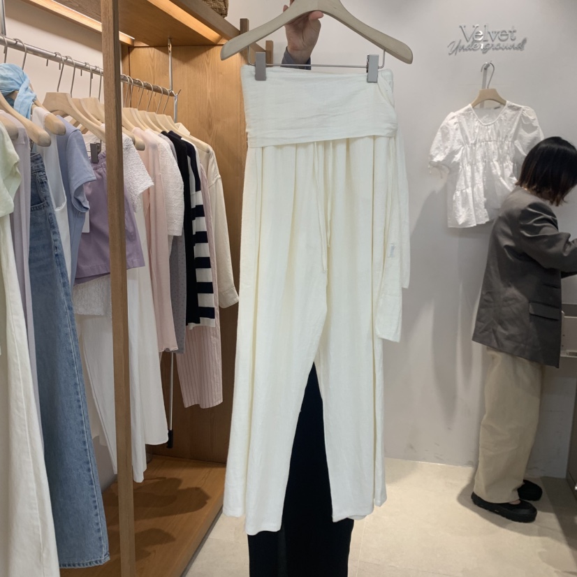 VELVET UNDERGROUND韓國東大門直郵女裝新品推薦套裝亞麻圍巾VELVET UNDERGROUND套裝圖色1