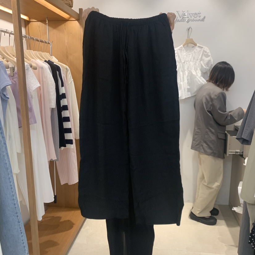 VELVET UNDERGROUND韓國東大門直郵女裝新品推薦套裝亞麻圍巾VELVET UNDERGROUND套裝圖色2