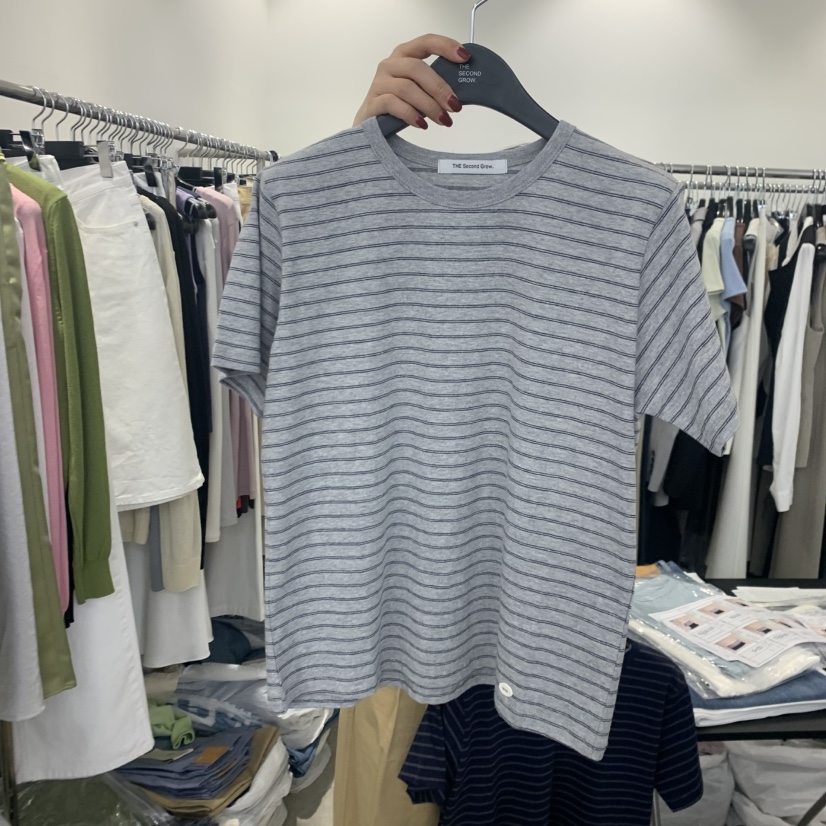 THE SECOND GROW韓國直郵女士新品職業時尚人氣推薦T恤THE SECOND GROWT恤圖色1