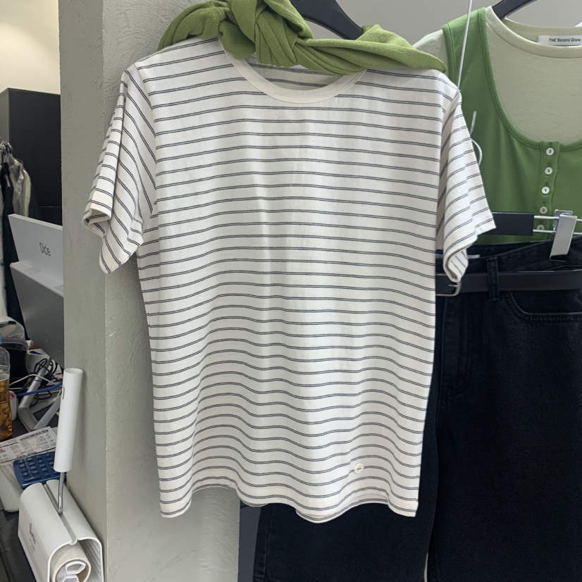 THE SECOND GROW韓國直郵女士新品職業時尚人氣推薦T恤THE SECOND GROWT恤圖色2