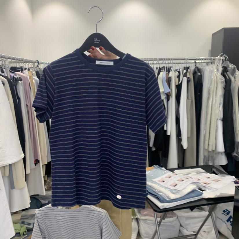 THE SECOND GROW韓國直郵女士新品職業時尚人氣推薦T恤THE SECOND GROWT恤圖色3