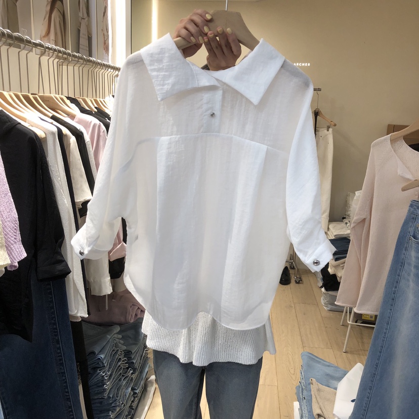 ARCHER韓國代購女裝新品26春夏休閑職業人氣熱賣襯衫蕾絲衫ARCHER襯衫/蕾絲衫