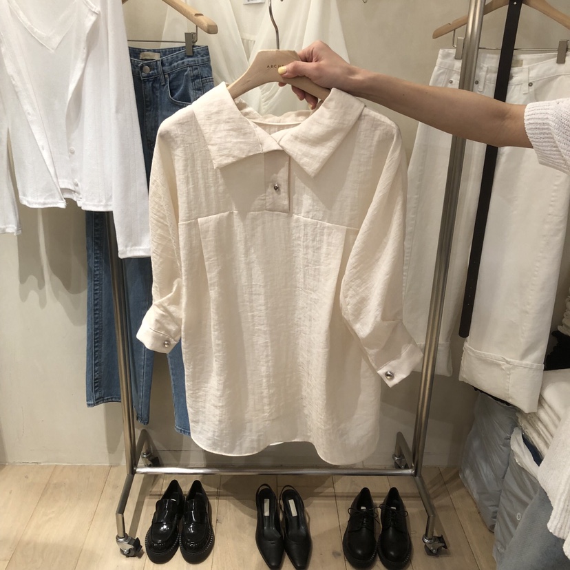 ARCHER韓國代購女裝新品26春夏休閑職業人氣熱賣襯衫蕾絲衫ARCHER襯衫/蕾絲衫