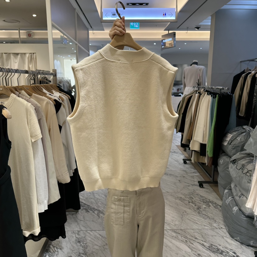 MER韓國直郵女裝新款休閑推薦職業熱賣時尚人氣26春夏馬甲MER/ANGELO BIANCO馬甲