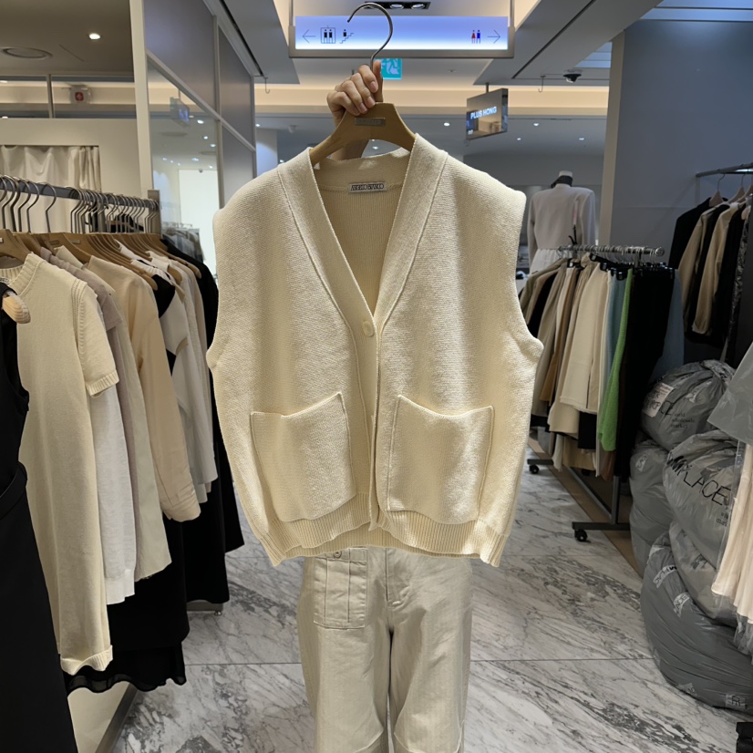 MER韓國直郵女裝新款休閑推薦職業熱賣時尚人氣26春夏馬甲MER/ANGELO BIANCO馬甲圖色1