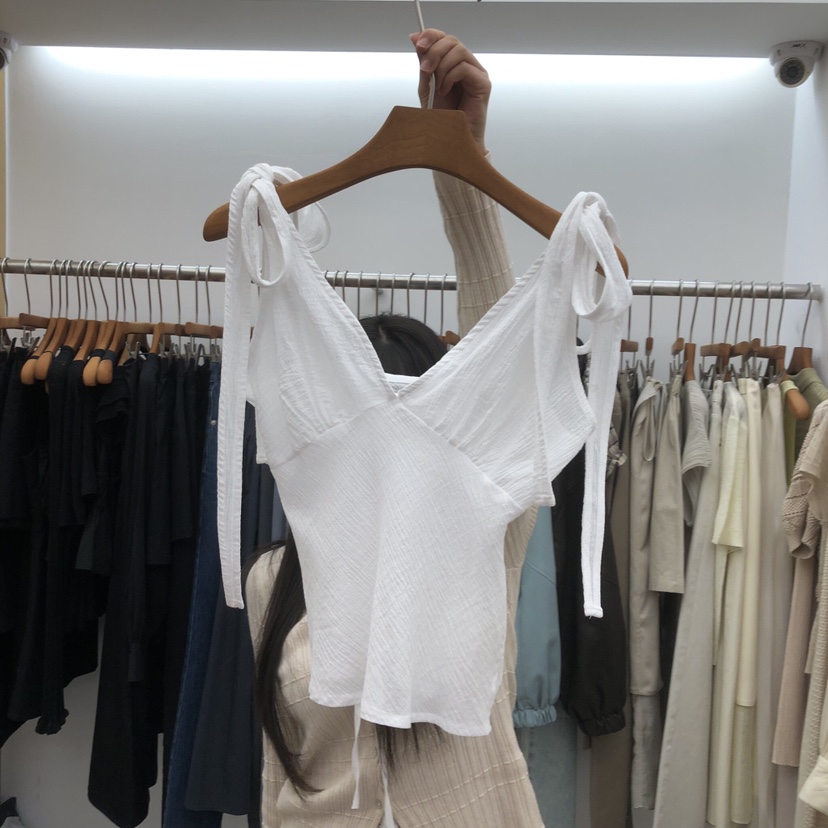 DRESS ROOM韓國東大門直郵女裝新品職業26春夏休閑吊帶背心DRESS ROOM吊帶/背心圖色1