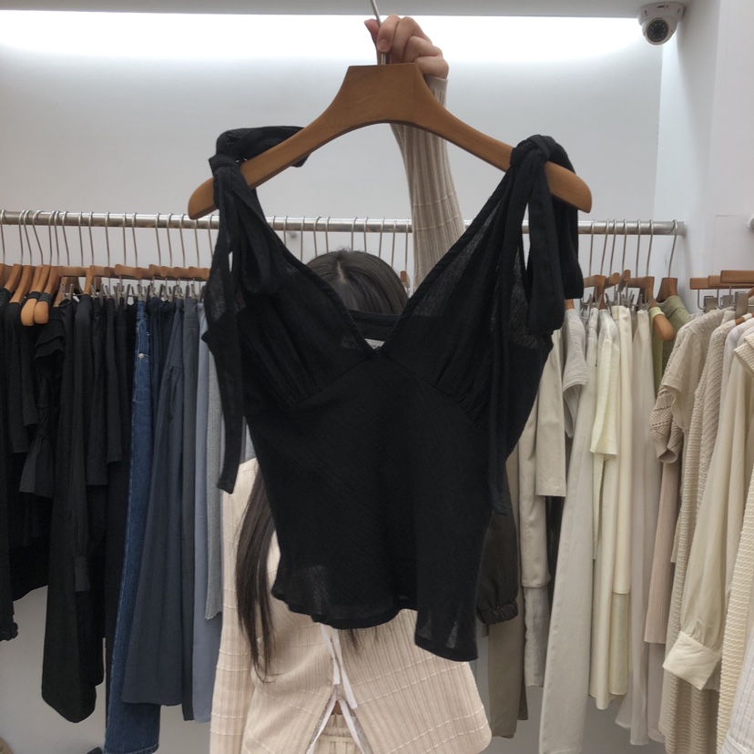 DRESS ROOM韓國東大門直郵女裝新品職業26春夏休閑吊帶背心DRESS ROOM吊帶/背心圖色3