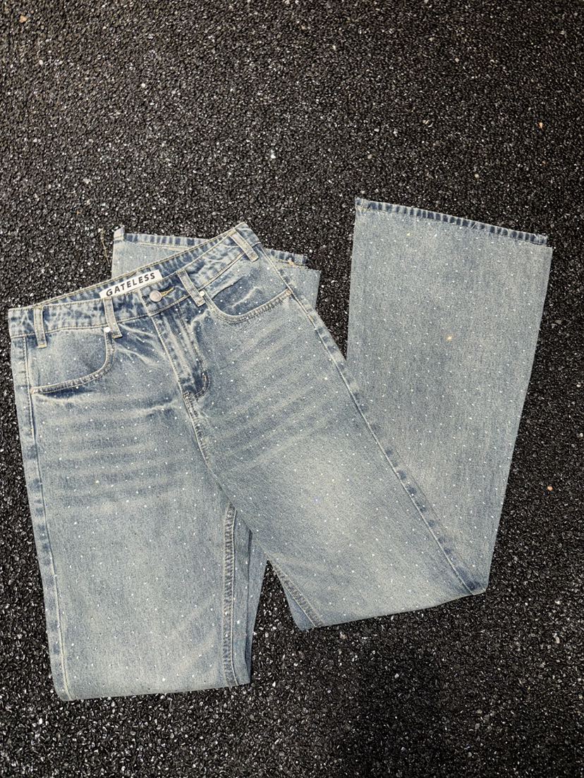 GATELESS韓國東大門代購女士新款休閑時尚熱賣牛仔褲修身GATELESS牛仔褲