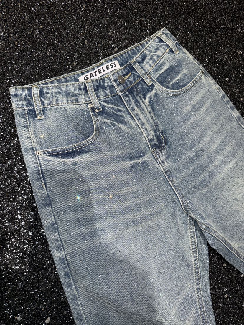 GATELESS韓國東大門代購女士新款休閑時尚熱賣牛仔褲修身GATELESS牛仔褲