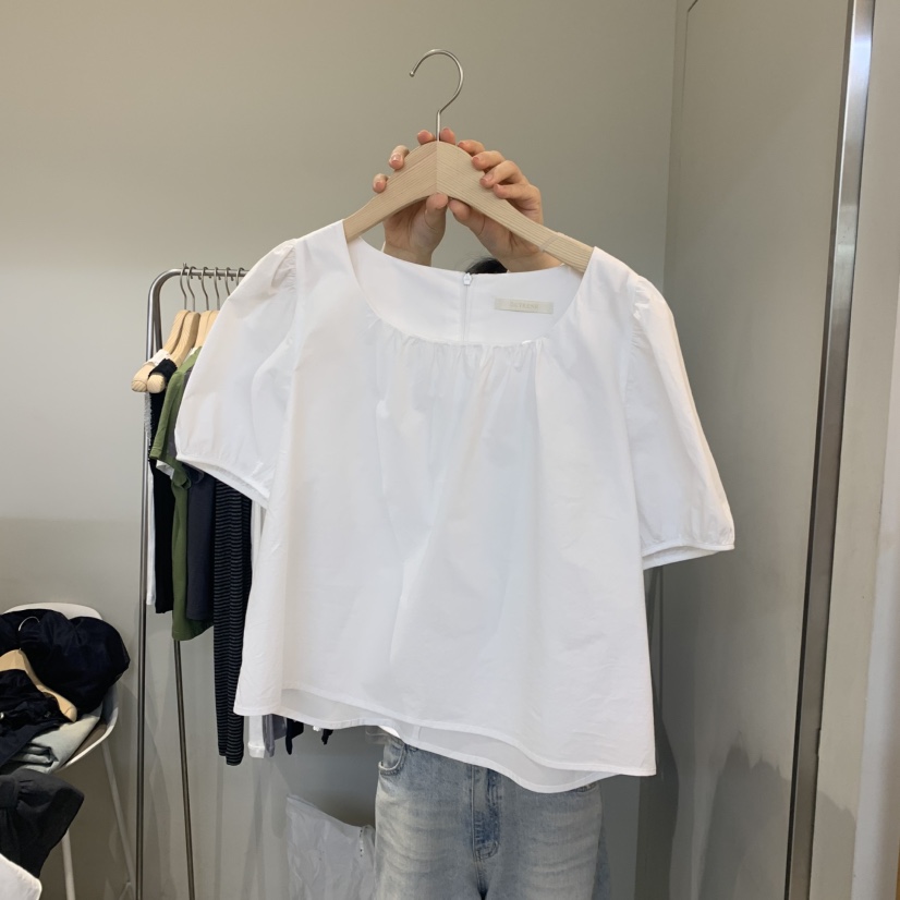 OUTRENE韓國直郵實拍女士新品熱賣26春夏休閑時尚襯衫蕾絲衫OUTRENE襯衫/蕾絲衫圖色1