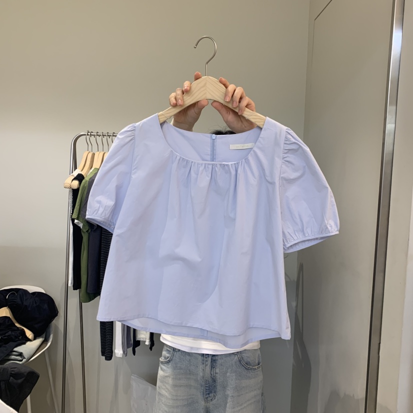 OUTRENE韓國直郵實拍女士新品熱賣26春夏休閑時尚襯衫蕾絲衫OUTRENE襯衫/蕾絲衫圖色2