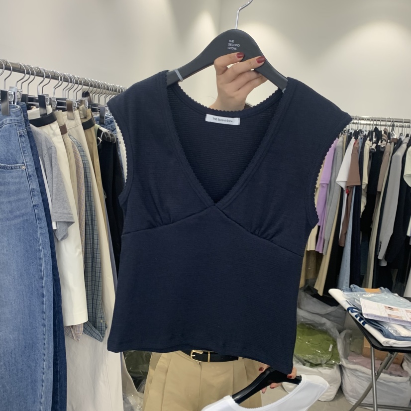 THE SECOND GROW韓國代購女士新品推薦吊帶背心不含內搭THE SECOND GROW吊帶/背心圖色2