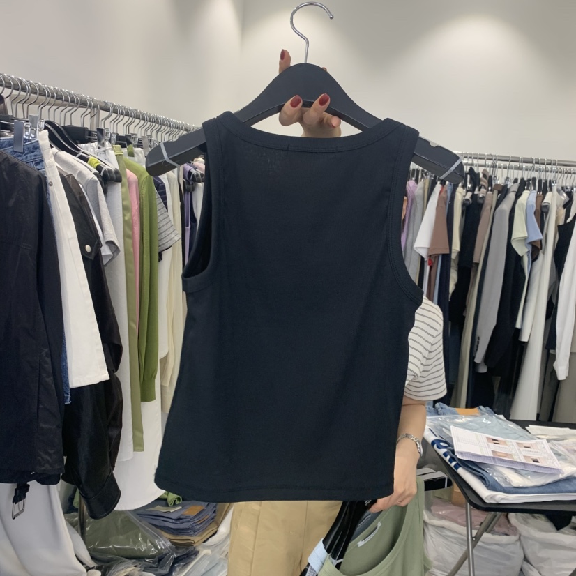 THE SECOND GROW韓國東大門代購女裝新品人氣吊帶背心羅紋THE SECOND GROW吊帶/背心