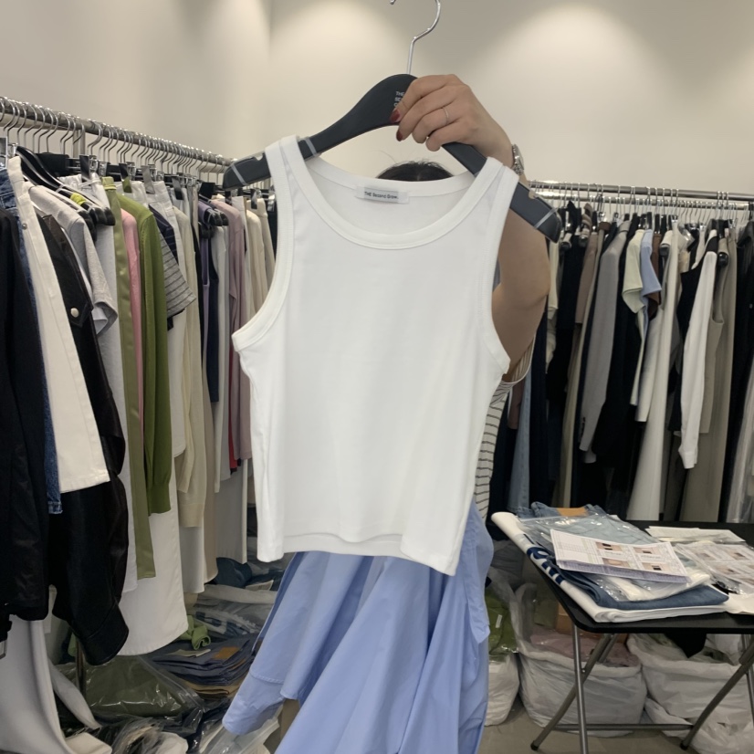 THE SECOND GROW韓國東大門代購女裝新品人氣吊帶背心羅紋THE SECOND GROW吊帶/背心圖色4